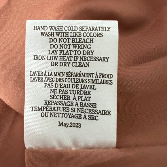 Z Supply Womens Lark Slip Midi Dress Copper Satin Spaghetti Straps size Small - Picture 10 of 11